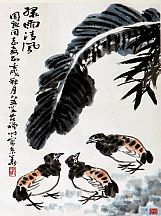 1605143_李苦禪_綠雨春風圖